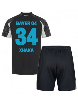 Bayer Leverkusen Granit Xhaka #34 Replika Tredje Kläder Barn 2024-25 Kortärmad (+ byxor)